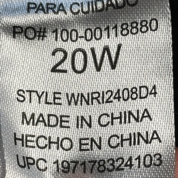 New Democracy Fray Step Hem Kick Flare Jeans Faded Black Wash Ab Plus Size 20W - Picture 12 of 12